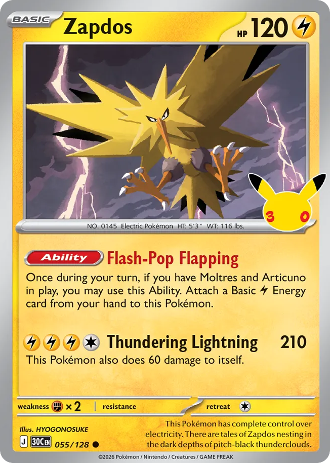Zapdos – 30th Celebration