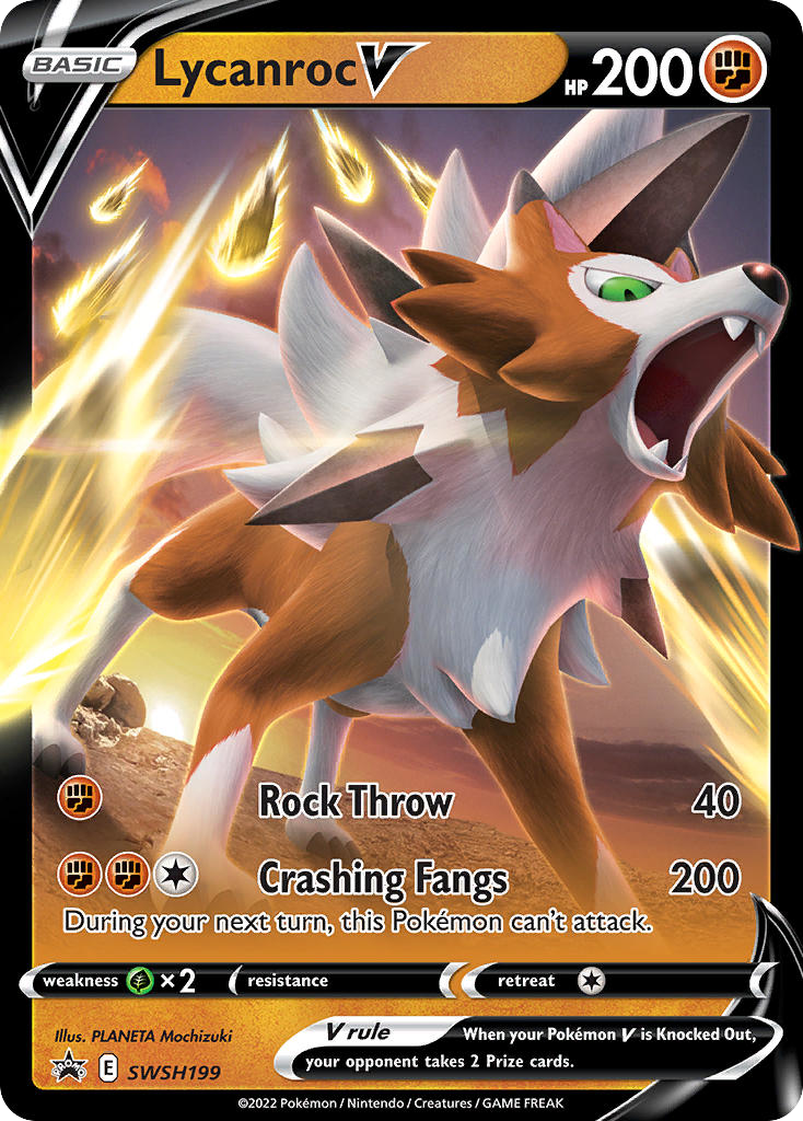 Lycanroc V – SWSH Black Star Promos