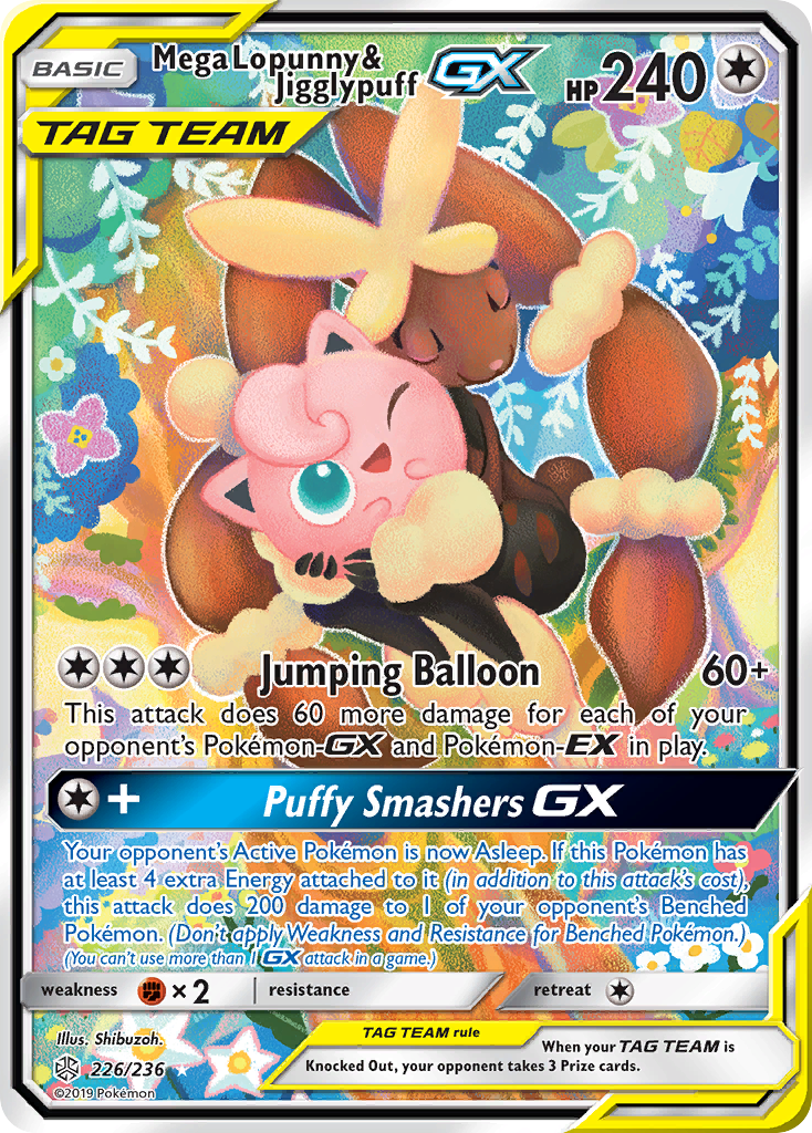 Mega Lopunny & Jigglypuff-GX – Cosmic Eclipse