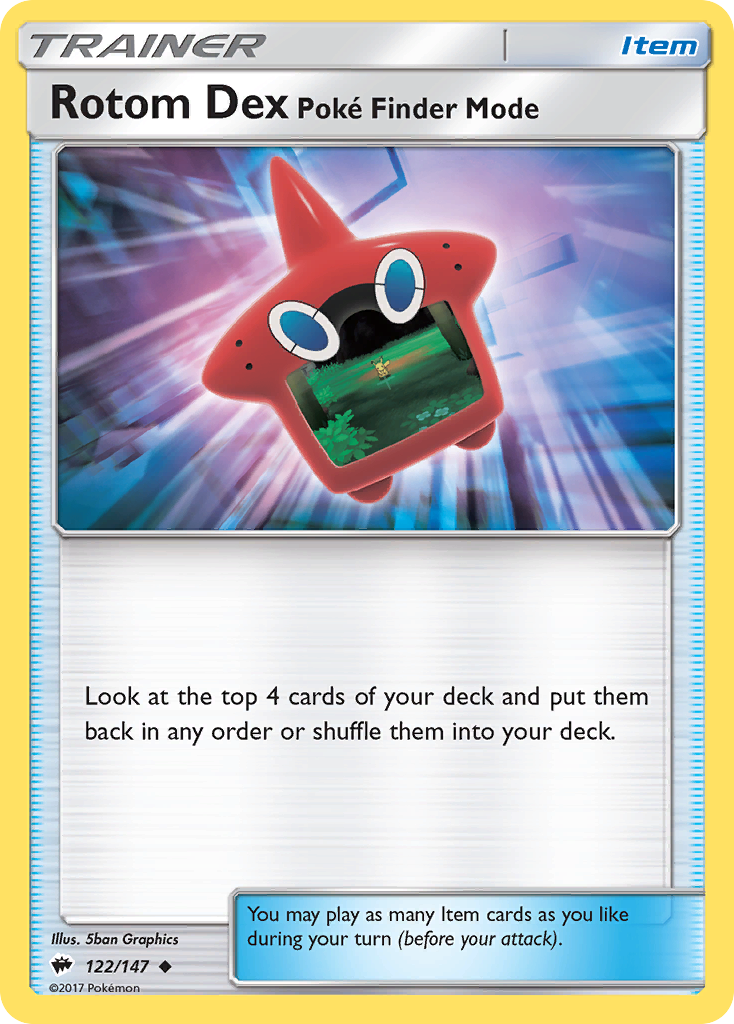 Rotom Dex Poké Finder Mode – Burning Shadows