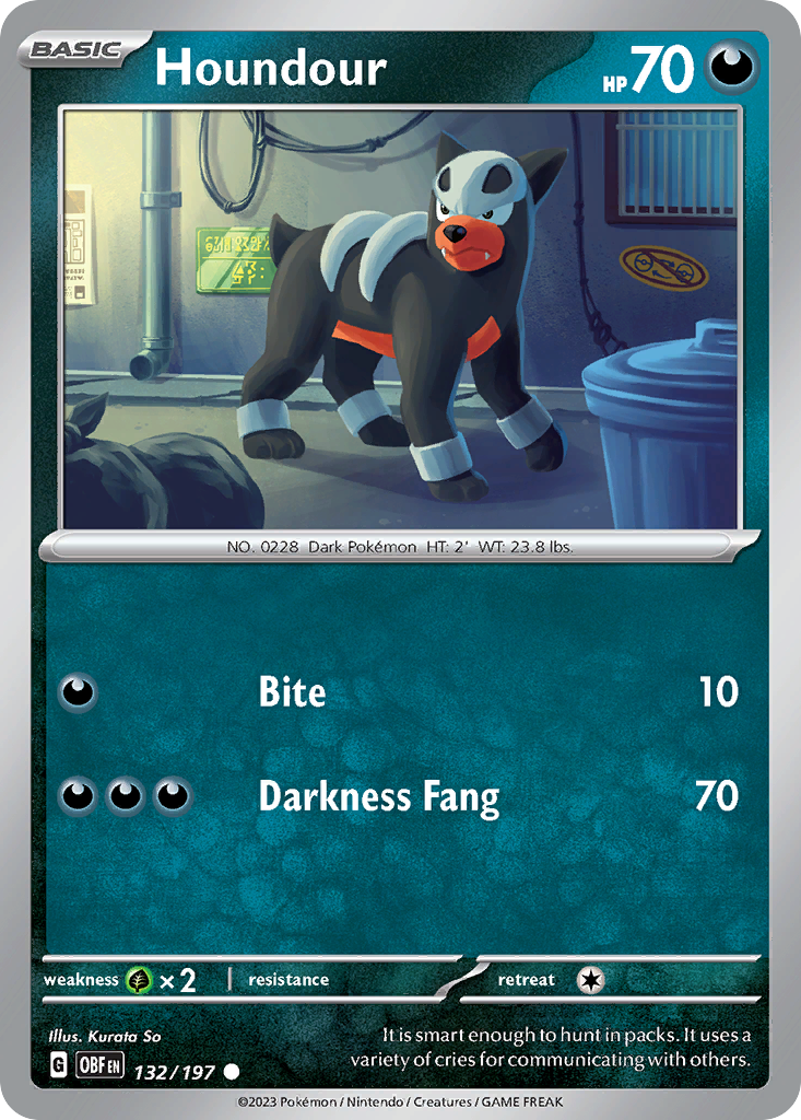 Houndour – Obsidian Flames