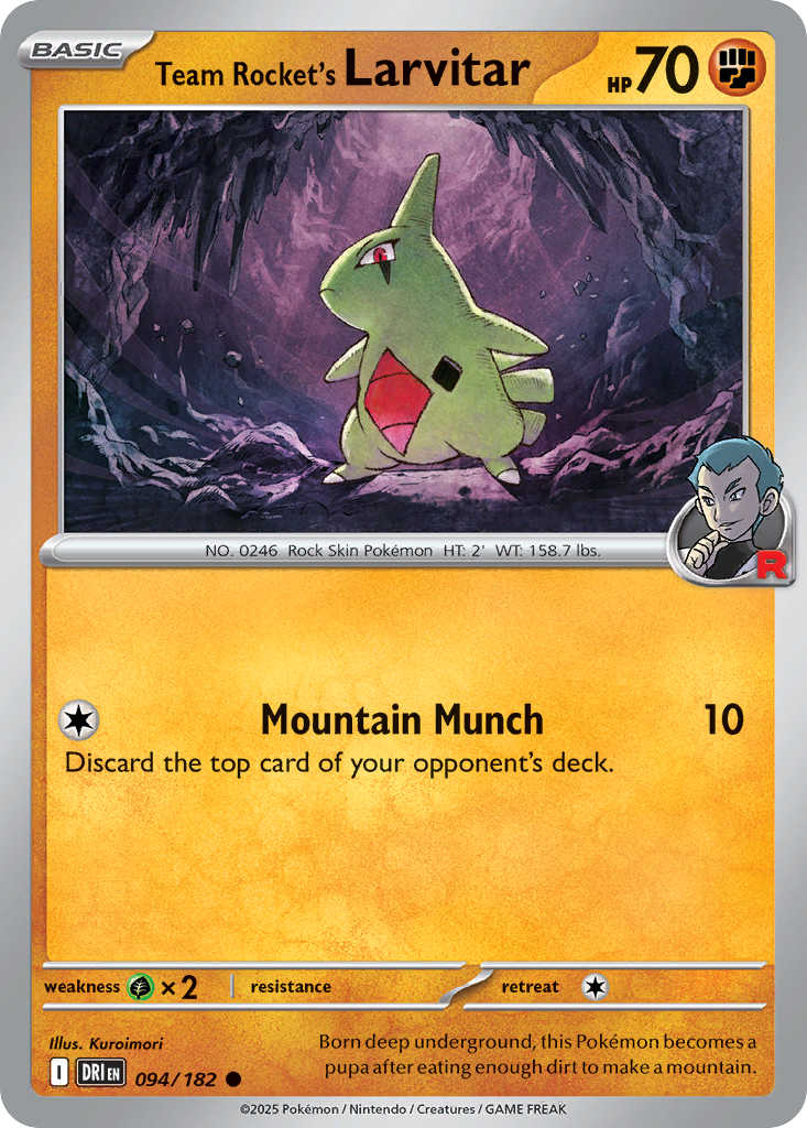 Team Rocket's Larvitar – Destined Rivals