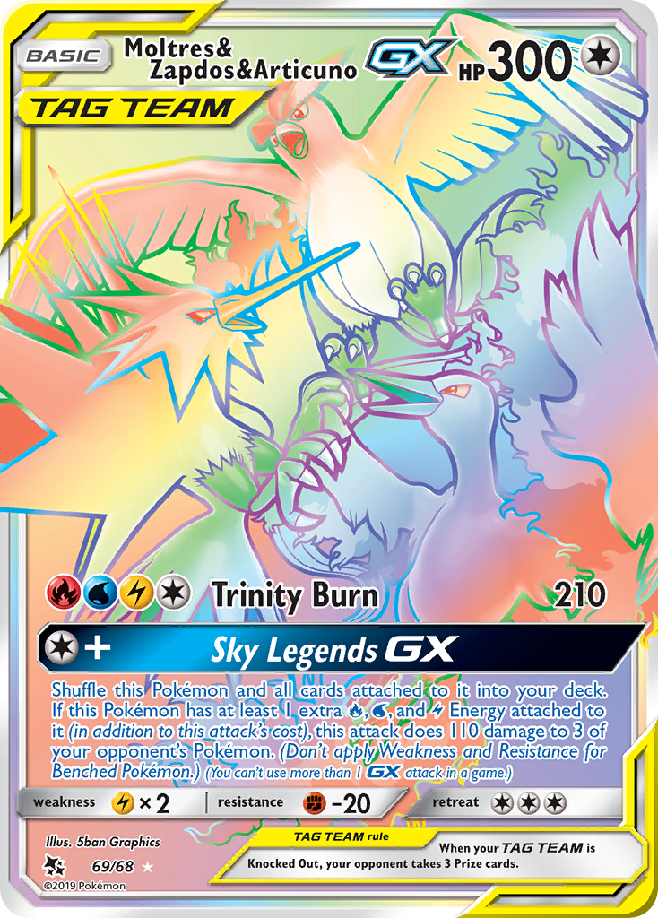 Moltres & Zapdos & Articuno-GX – Hidden Fates