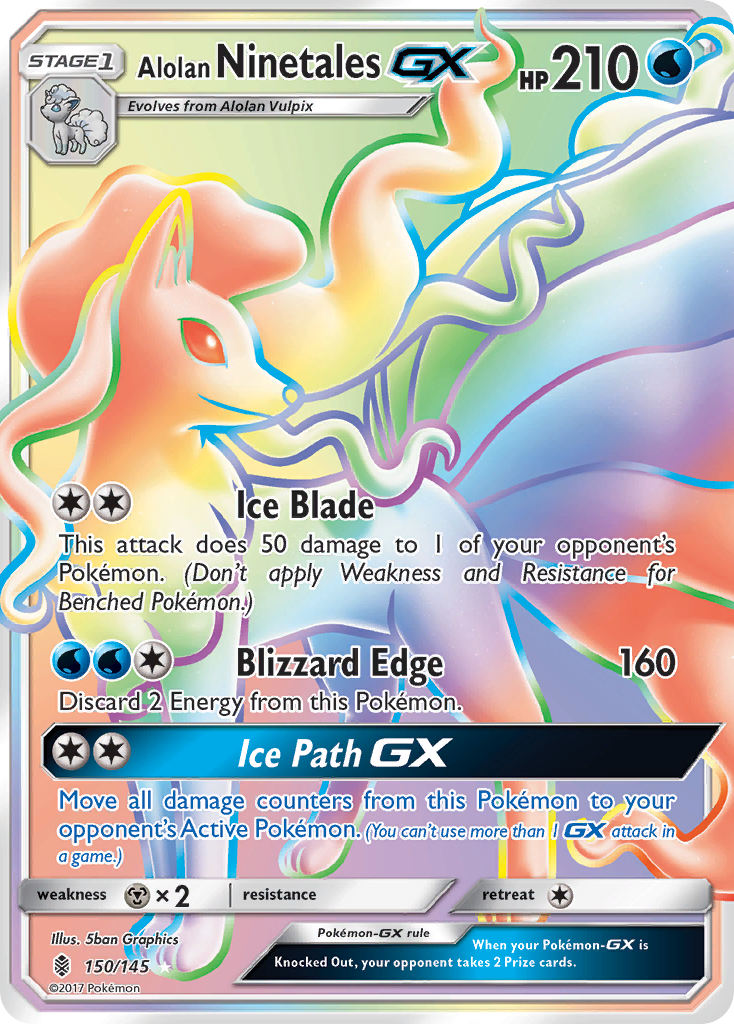 Alolan Ninetales-GX – Guardians Rising