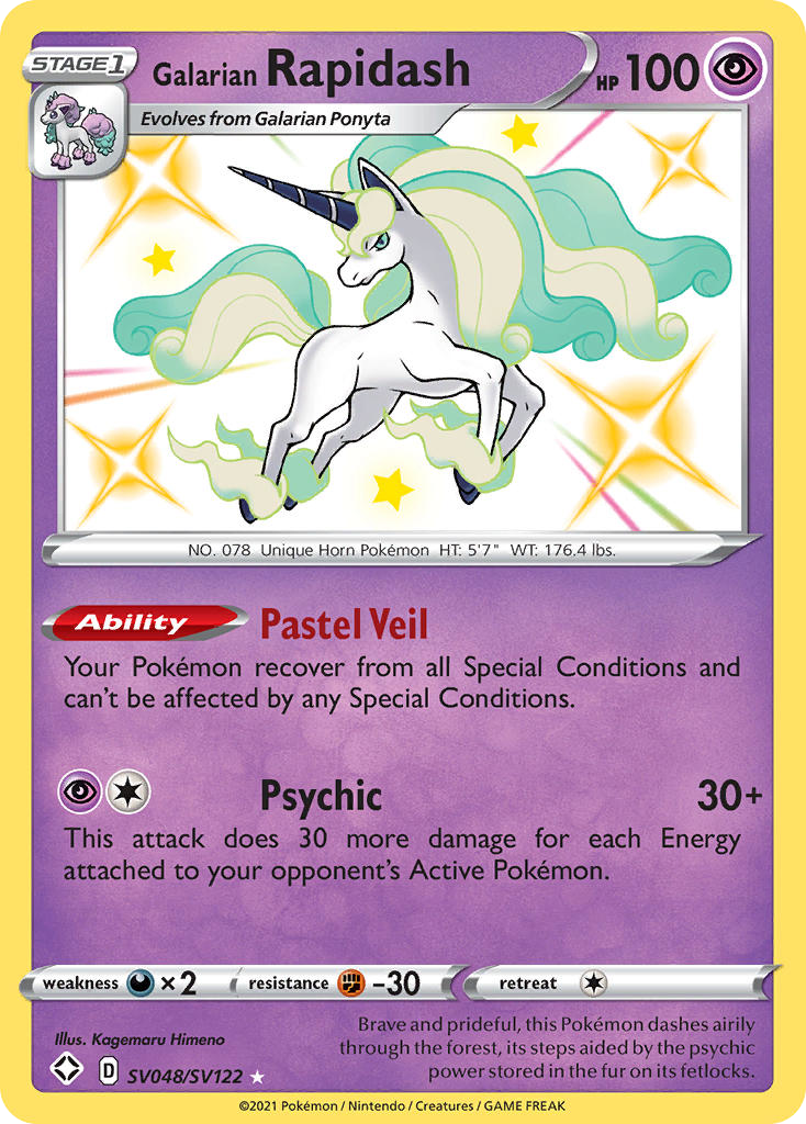 Galarian Rapidash – Shining Fates Shiny Vault