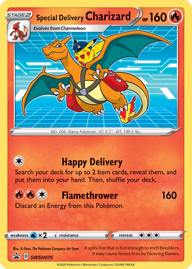 Special Delivery Charizard – SWSH Black Star Promos