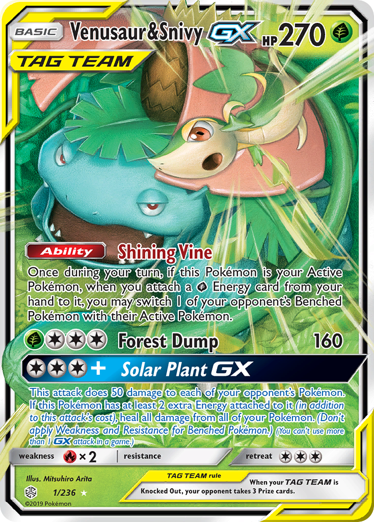 Venusaur & Snivy-GX – Cosmic Eclipse