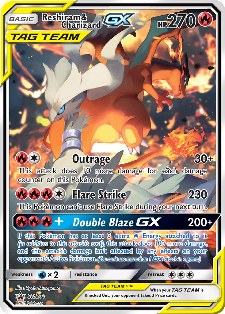 Reshiram & Charizard-GX – SM Black Star Promos