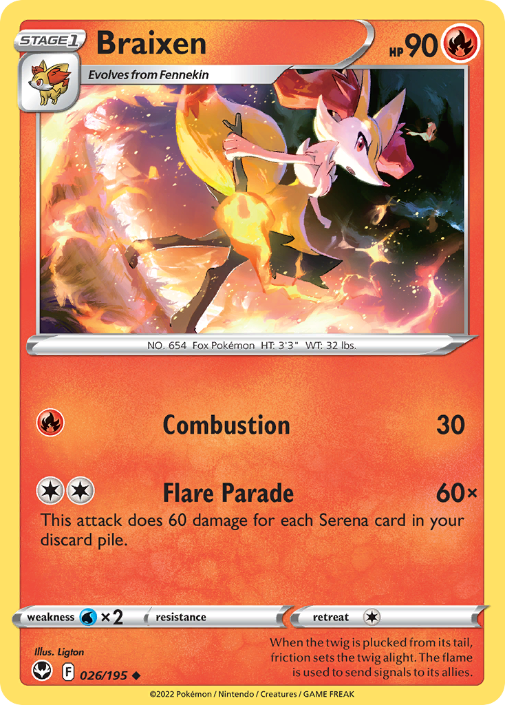 Braixen – Silver Tempest