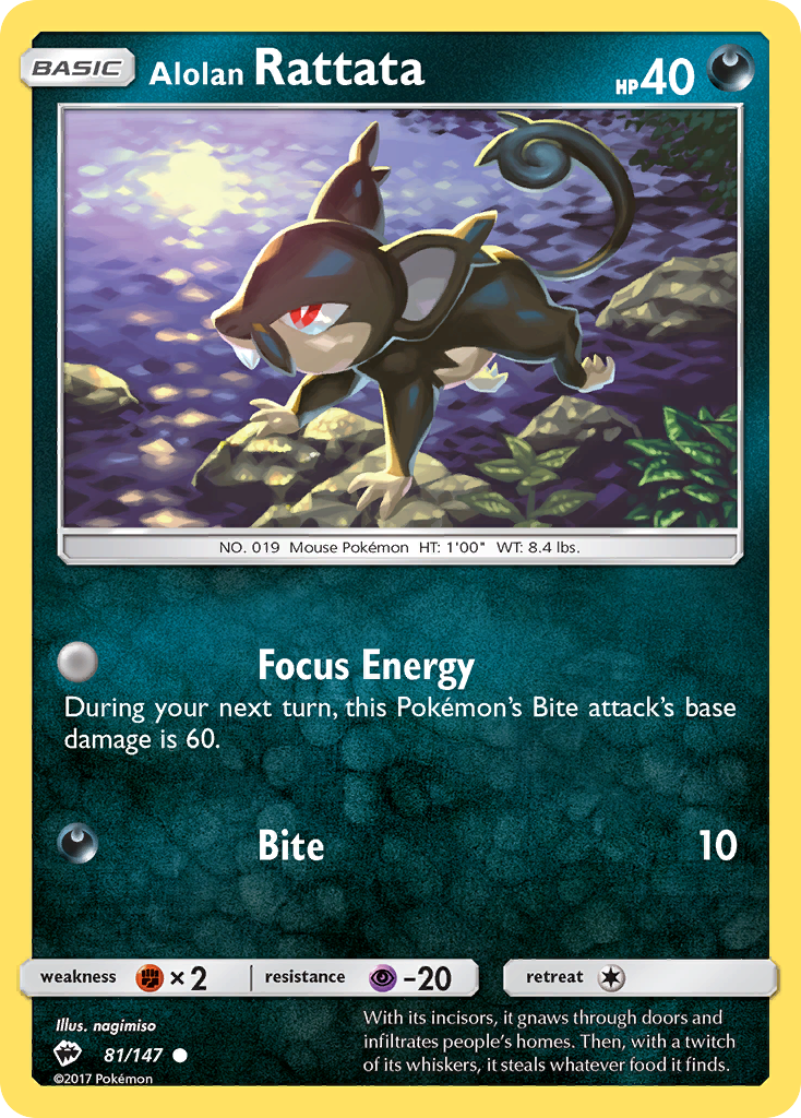 Alolan Rattata – Burning Shadows