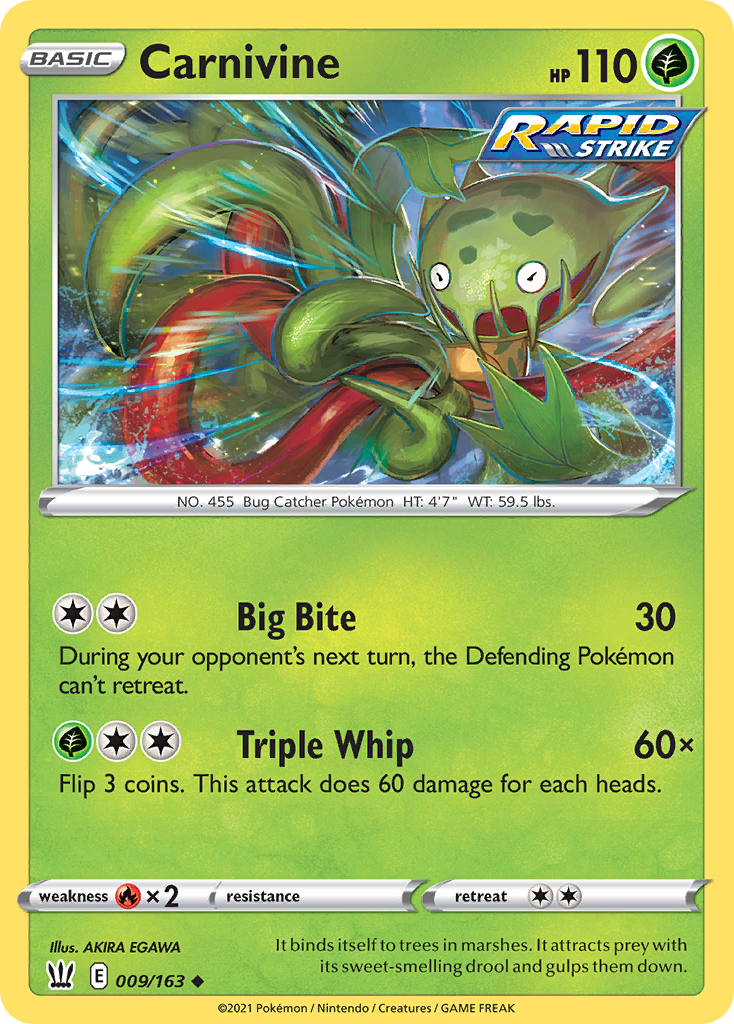 Carnivine – Battle Styles