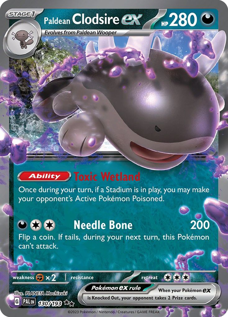 Paldean Clodsire ex – Paldea Evolved