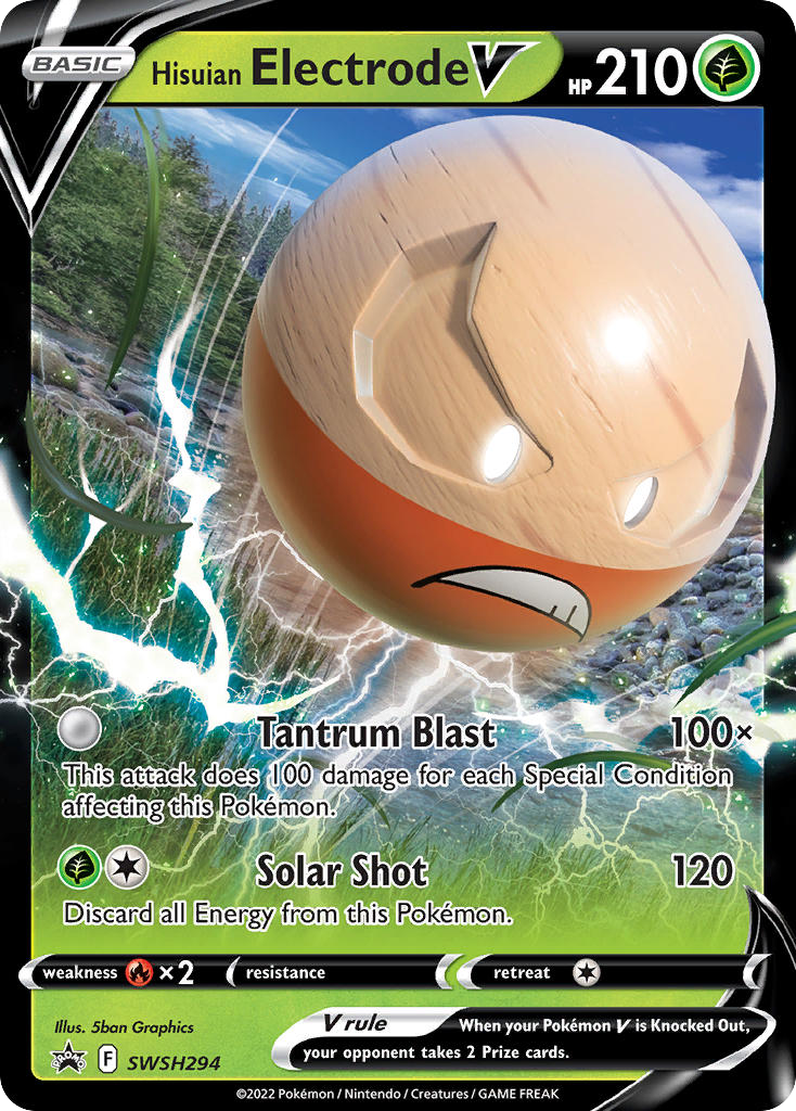 Hisuian Electrode V – SWSH Black Star Promos