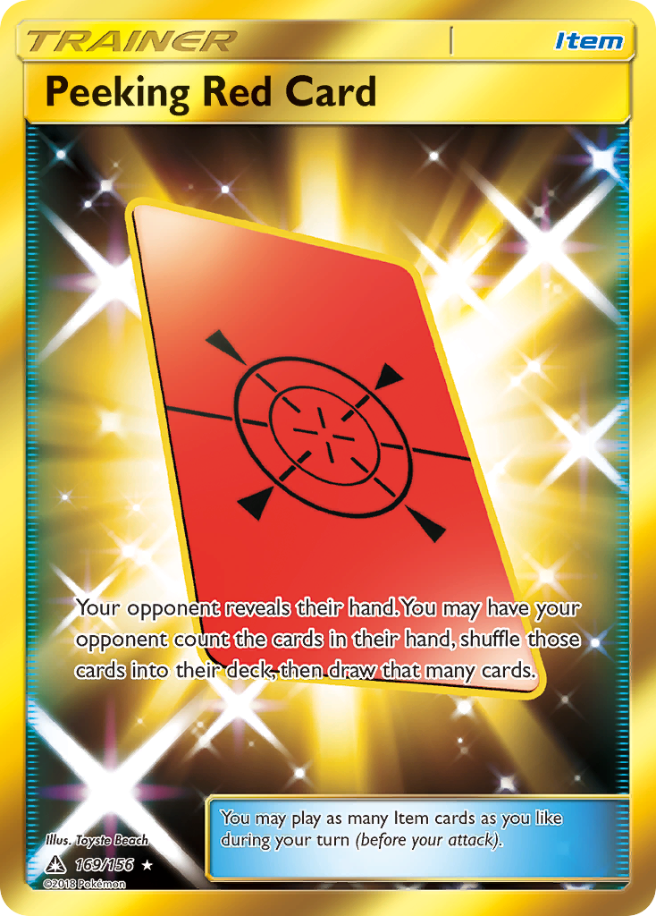 Peeking Red Card – Ultra Prism