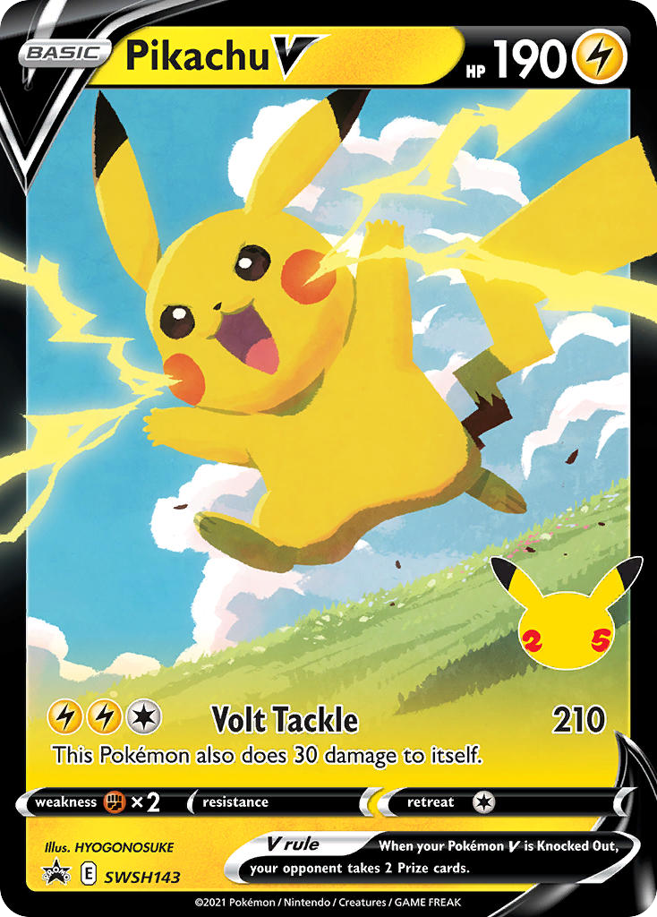 Pikachu V – SWSH Black Star Promos