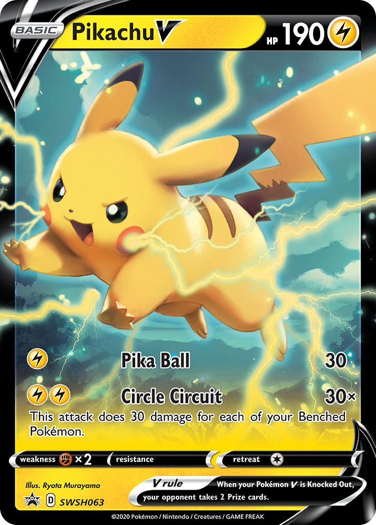 Pikachu V – SWSH Black Star Promos
