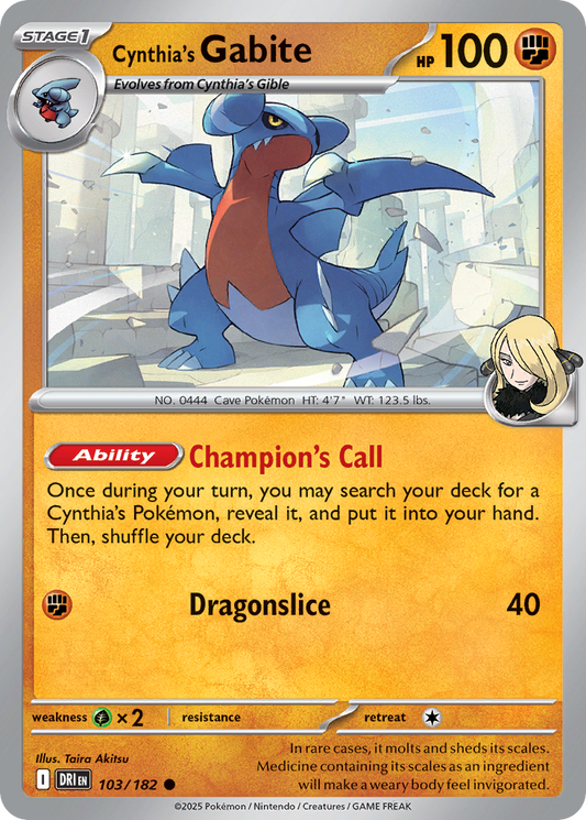 Cynthia's Gabite – Destined Rivals
