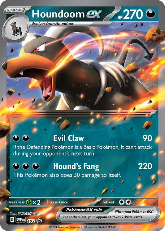 Houndoom ex – Scarlet & Violet Black Star Promos