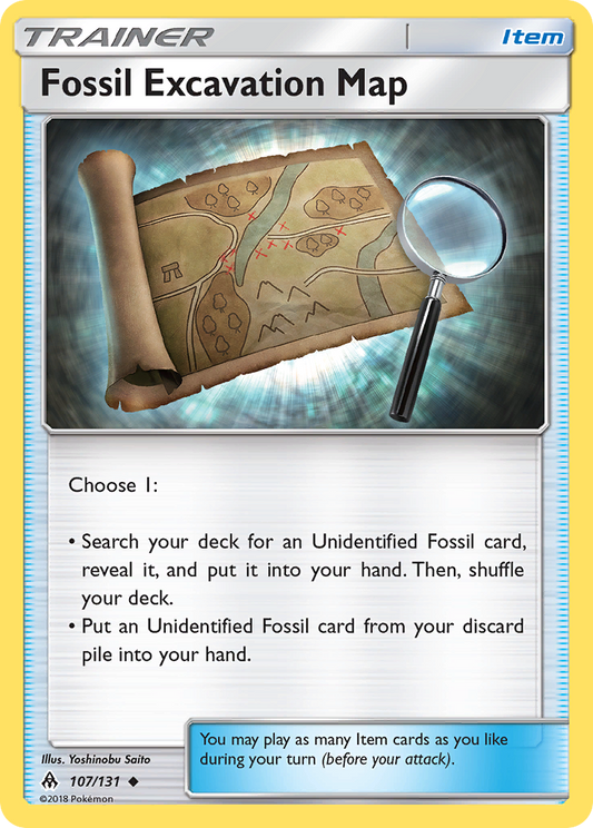 Fossil Excavation Map – Forbidden Light