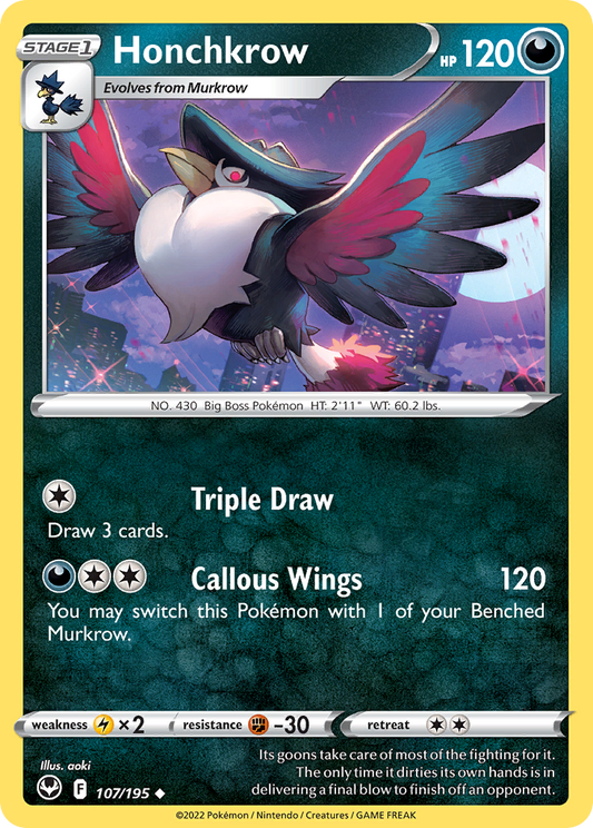 Honchkrow – Silver Tempest