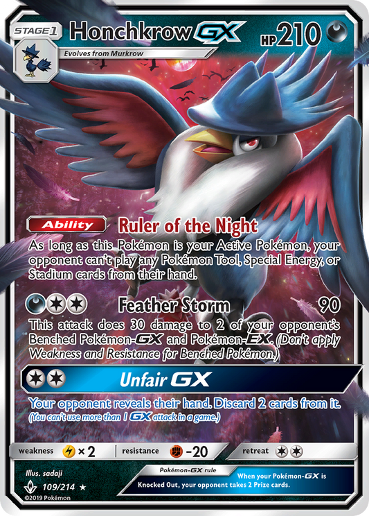 Honchkrow-GX – Unbroken Bonds