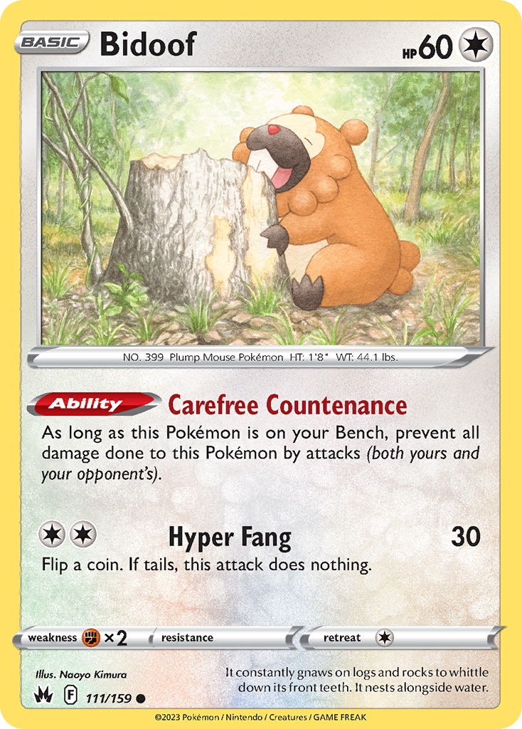 Bidoof – Crown Zenith