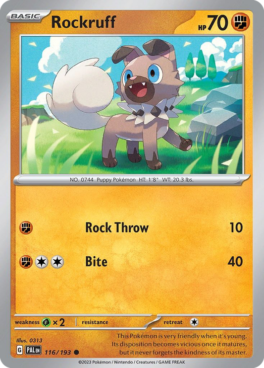 Rockruff – Paldea Evolved