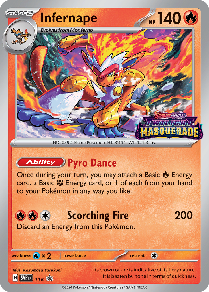 Infernape – Scarlet & Violet Black Star Promos