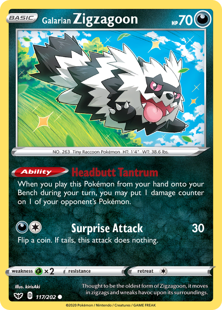 Galarian Zigzagoon – Sword & Shield