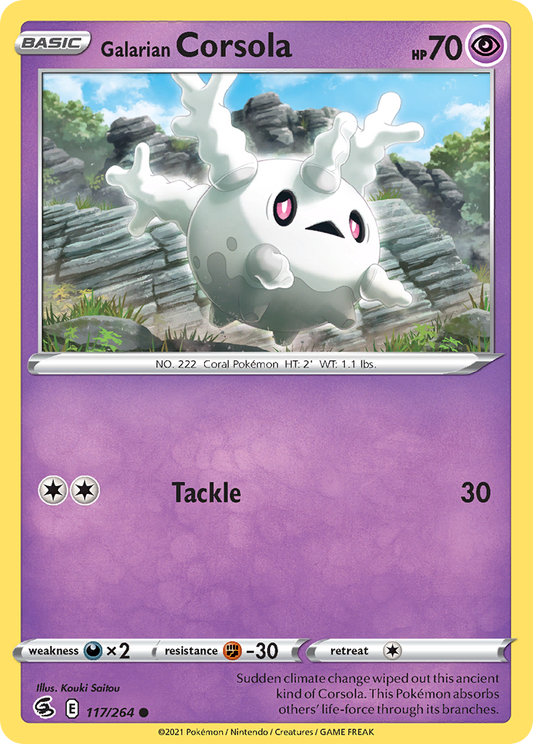 Galarian Corsola – Fusion Strike