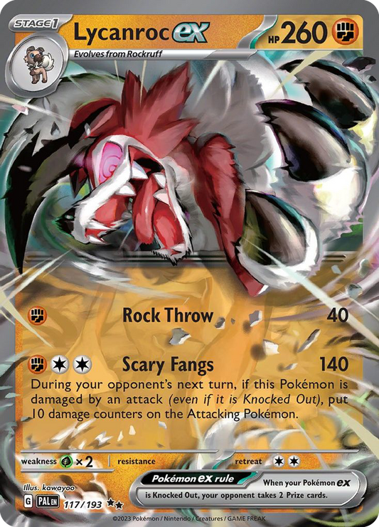 Lycanroc ex – Paldea Evolved