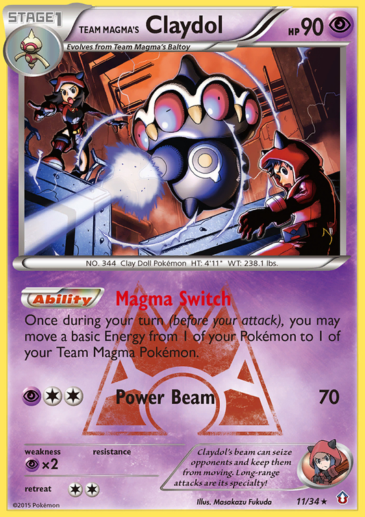 Team Magma's Claydol – Double Crisis