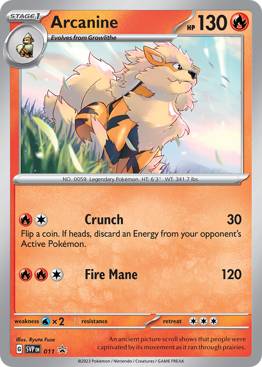 Arcanine – Scarlet & Violet Black Star Promos