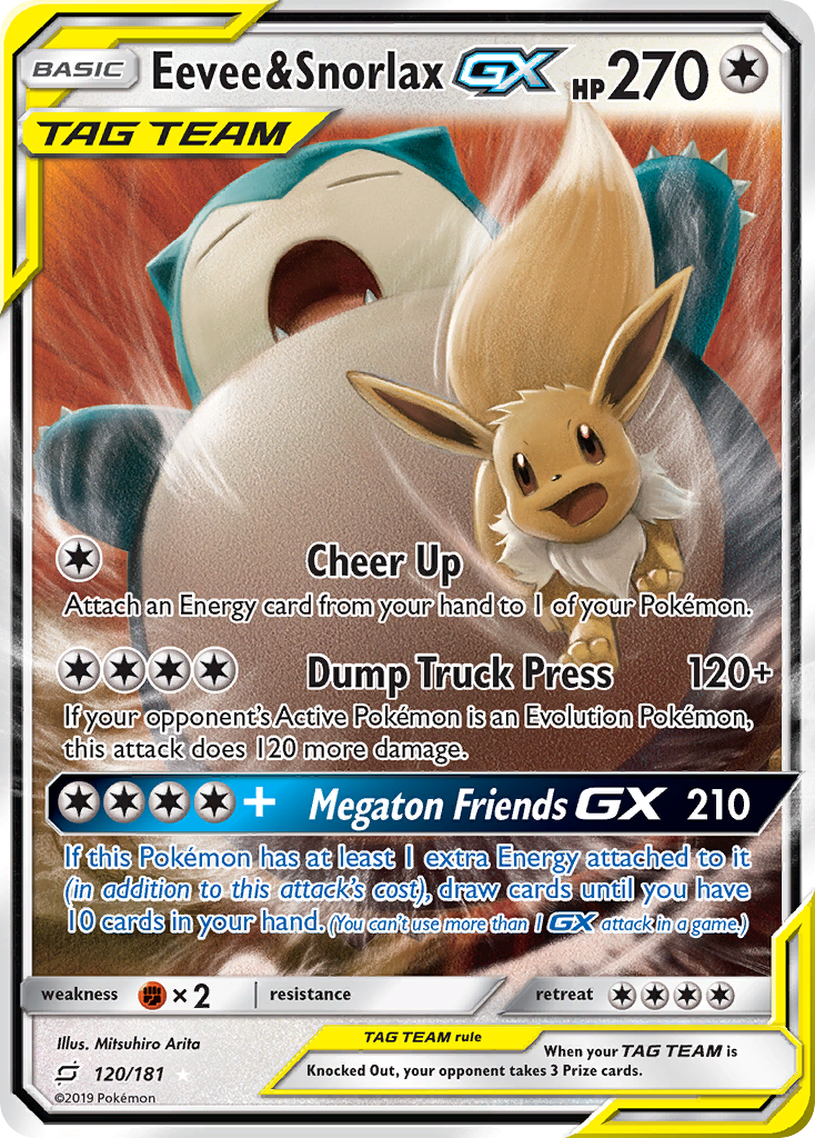 Eevee & Snorlax-GX – Team Up
