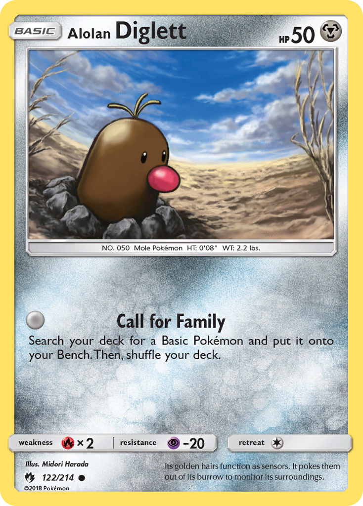 Alolan Diglett – Lost Thunder