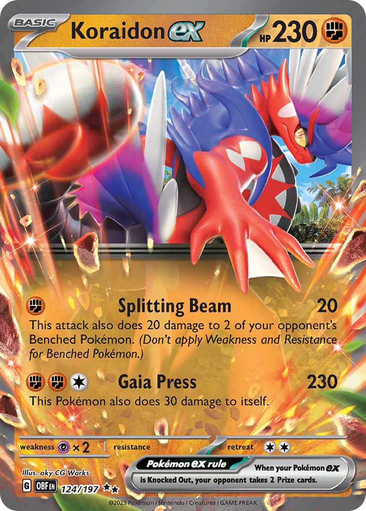 Koraidon ex – Obsidian Flames