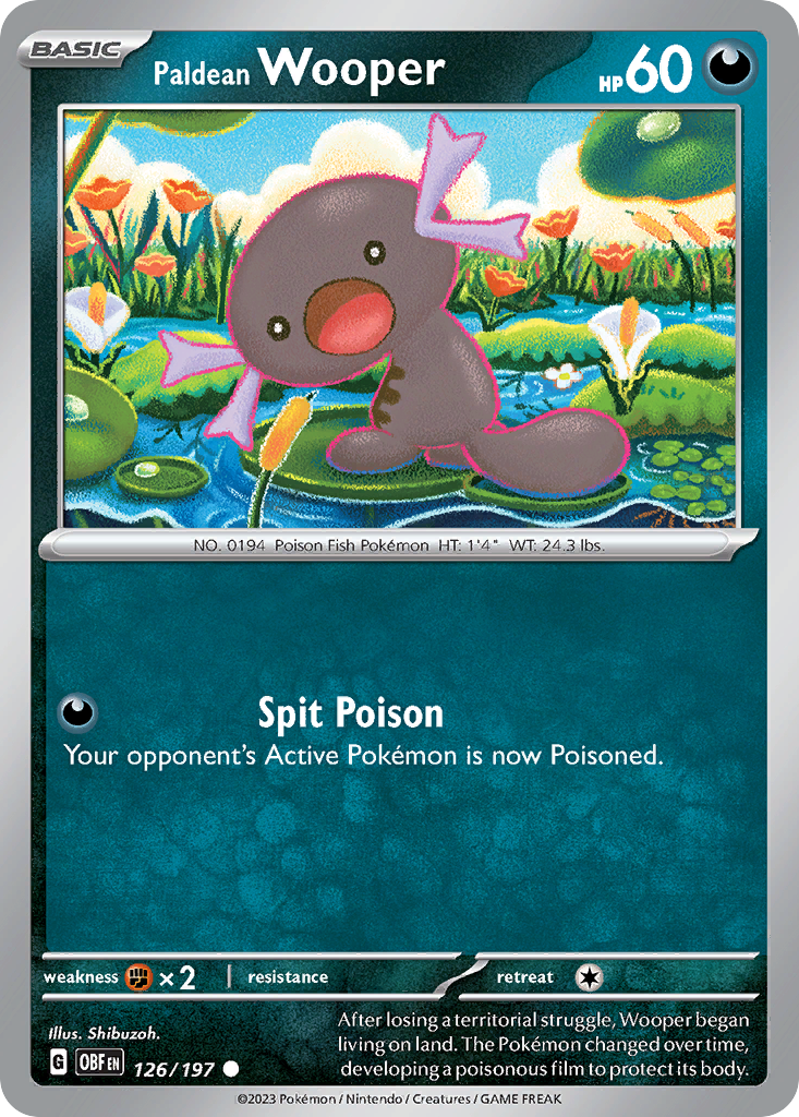 Paldean Wooper – Obsidian Flames