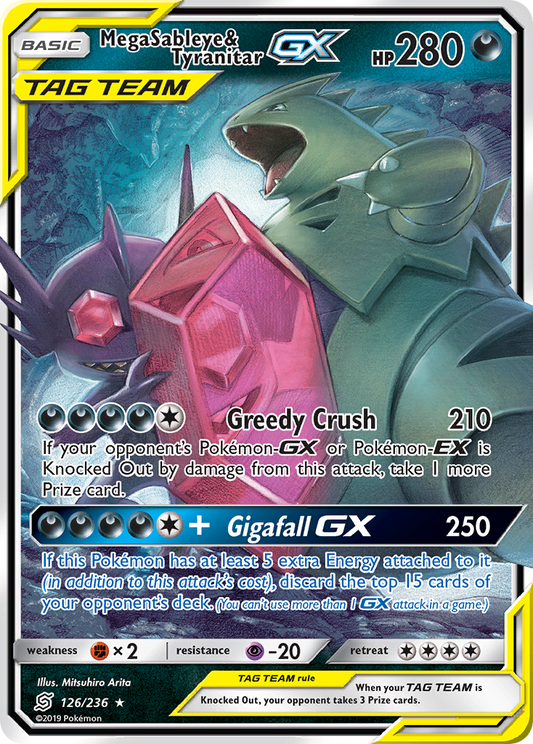 Mega Sableye & Tyranitar-GX – Unified Minds