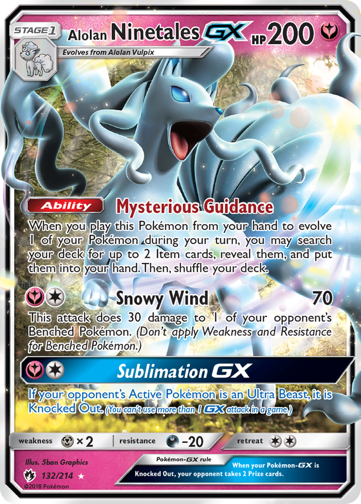 Alolan Ninetales-GX – Lost Thunder