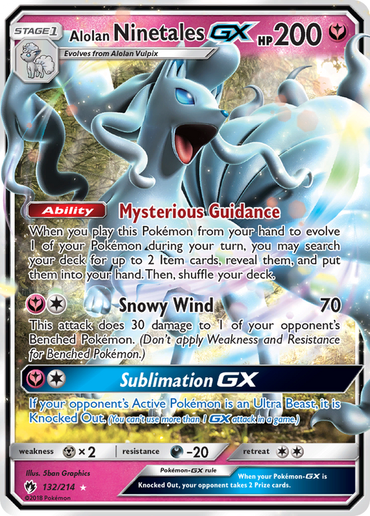 Alolan Ninetales-GX – Lost Thunder