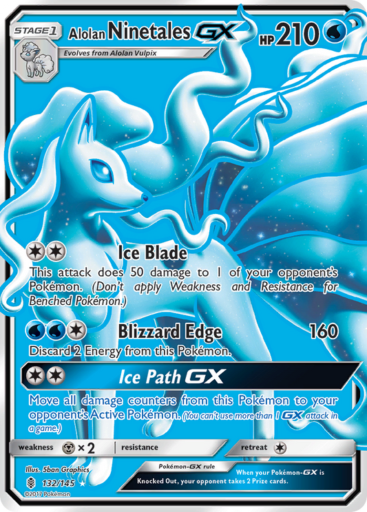 Alolan Ninetales-GX – Guardians Rising