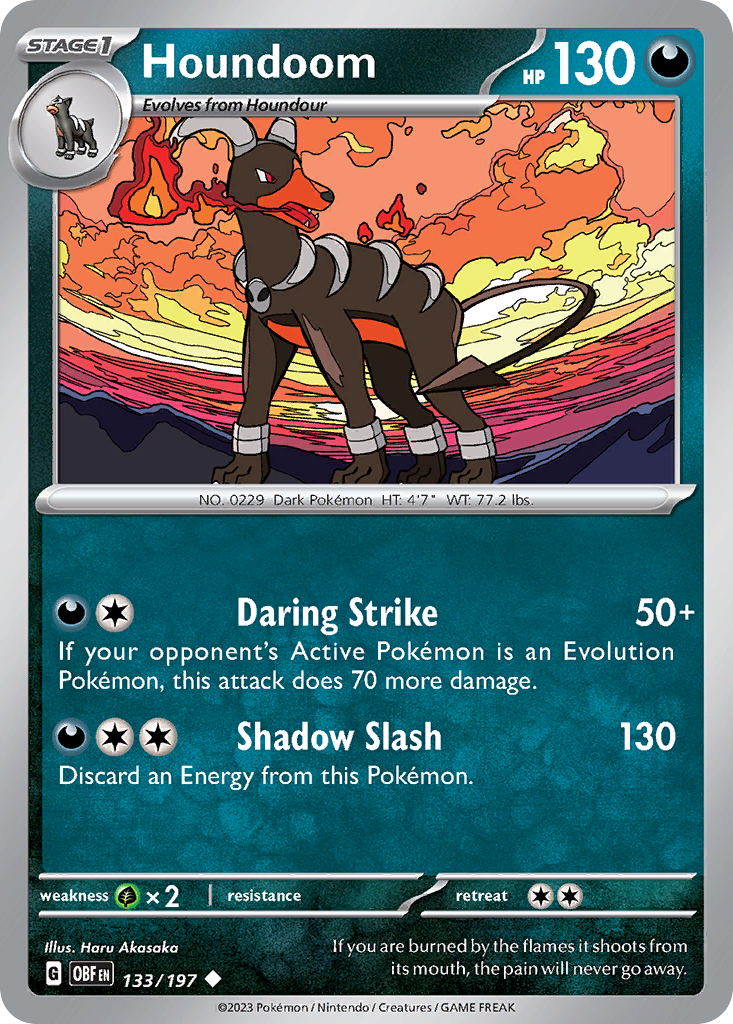 Houndoom – Obsidian Flames