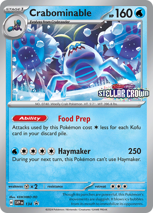 Crabominable – Scarlet & Violet Black Star Promos