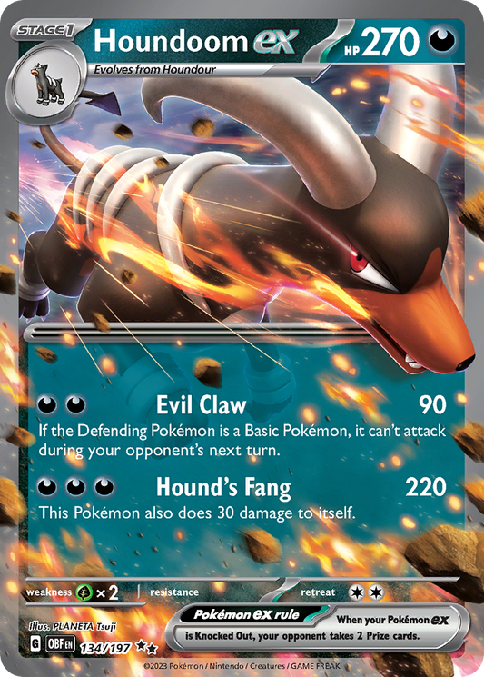 Houndoom ex – Obsidian Flames