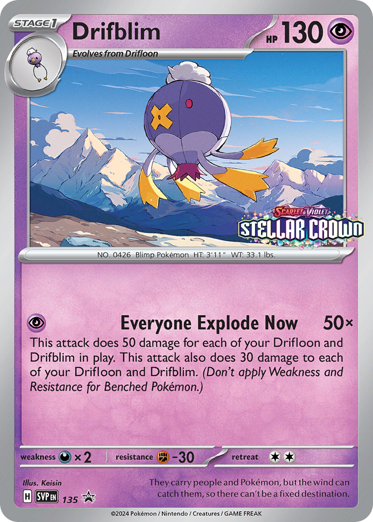 Drifblim – Scarlet & Violet Black Star Promos