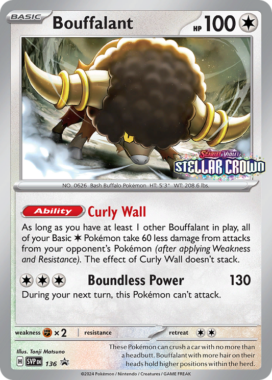 Bouffalant – Scarlet & Violet Black Star Promos