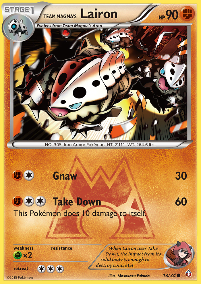 Team Magma's Lairon – Double Crisis