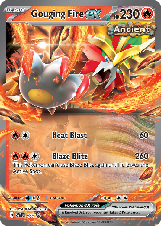 Gouging Fire ex – Scarlet & Violet Black Star Promos