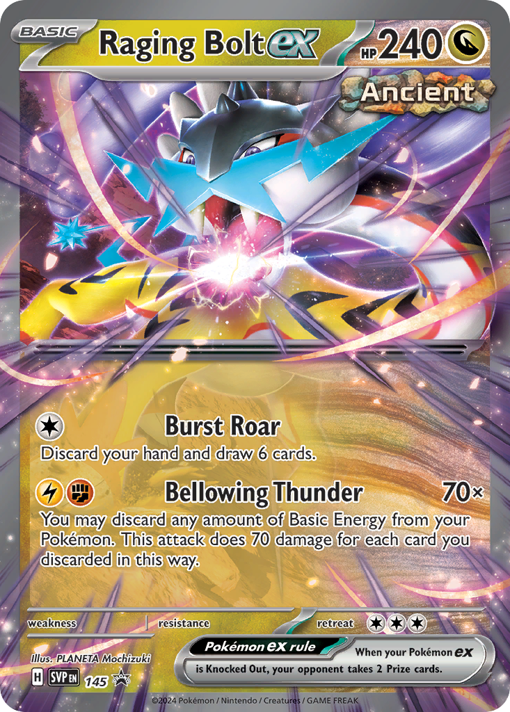 Raging Bolt ex – Scarlet & Violet Black Star Promos