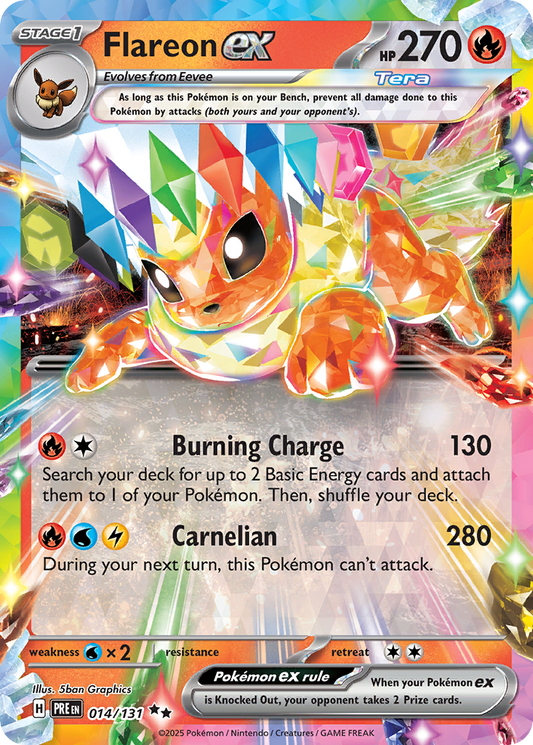 Flareon ex – Prismatic Evolutions